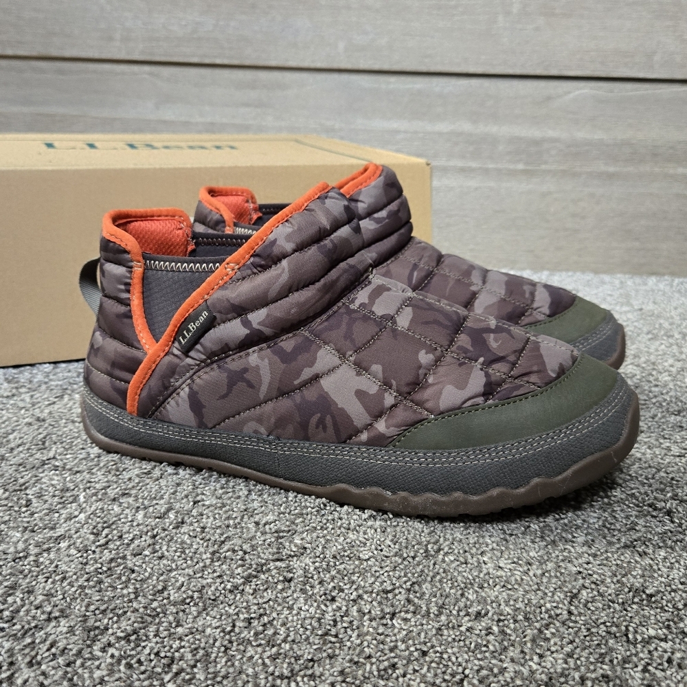 L.L. Bean Men's Mountain Classic Quilted Ankle Boots II Quilted Slippers NEW